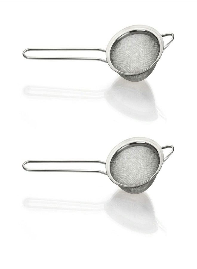 PAYABLE Tea Strainer for Kitchen, Chhalni - Chhani for Coffee, Filter Stainless Steel Mesh (2, Silver) - Image 1